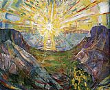 Edvard Munch Wall Art - The Sun 1